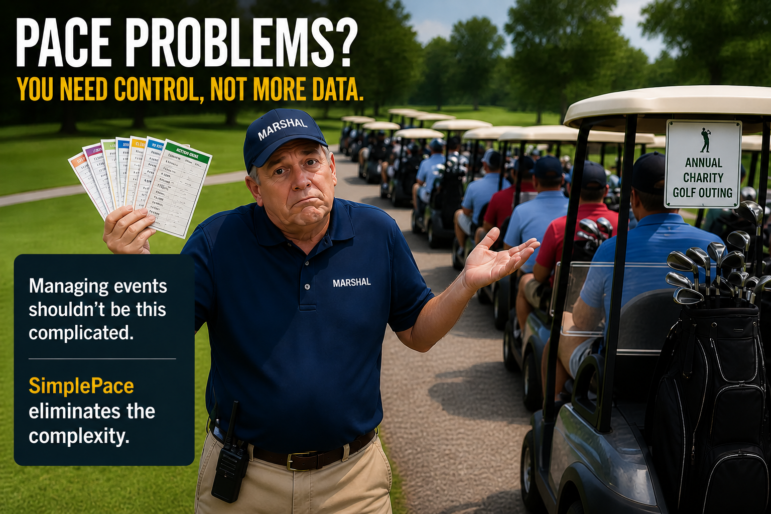 SimplePace shotgun start management