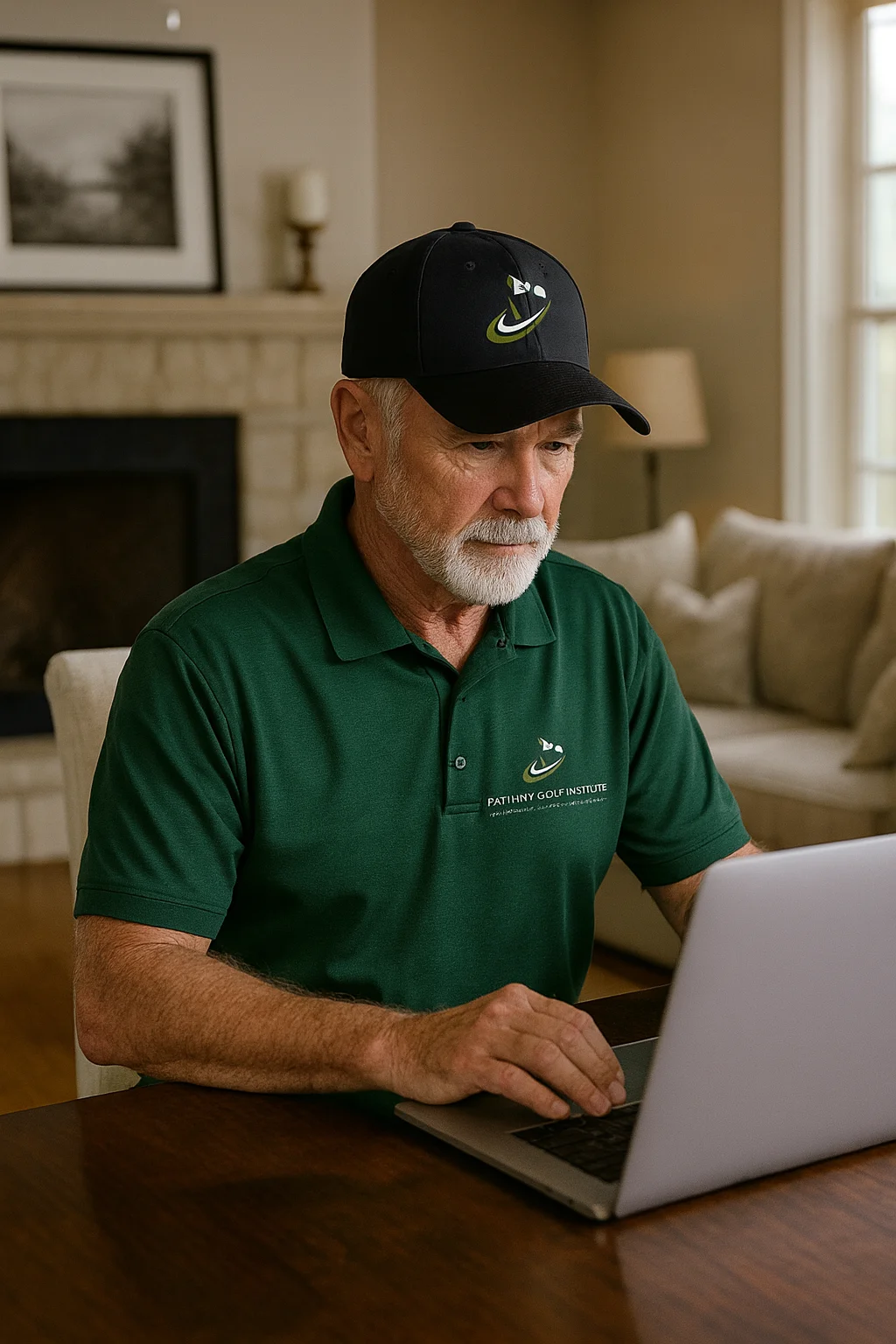 Staff member completing PGI training at home